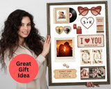 Love Story Matchbook Poster Wall Art – Custom Matchbook Art Canva Template