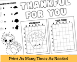 Thanksgiving Activity Placemats for Kids, Printable Thanksgiving Games, Kids Table Activities