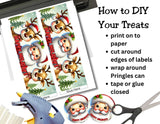 Santa Pringles Label Printables