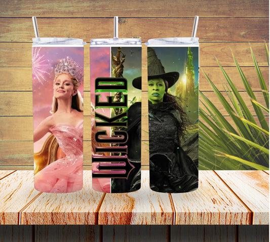 Side by Side Wicked 20 ounce Stainless Steel Tumbler   *622