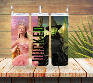 Side by Side Wicked 20 ounce Stainless Steel Tumbler   *622