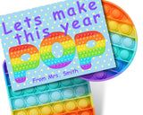 Let’s Make This Year Pop It Bag Topper Canva Template Printable
