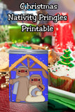 Nativity Pringles Can Label Printable – Christmas Party Favor