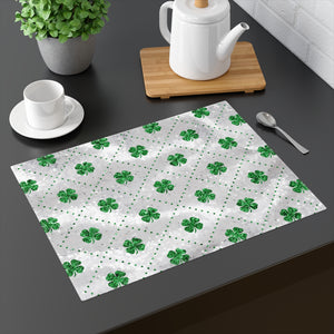 St Patricks Day Four Leaf Clover Placemat