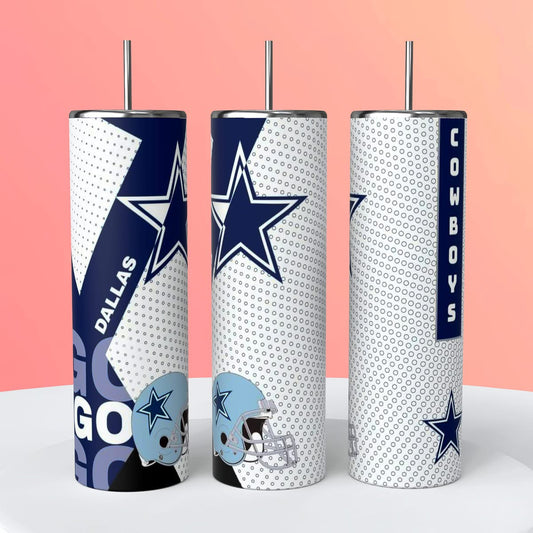 Go Cowboy Dots 20 ounce Stainless Steel Tumbler   *669