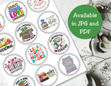 Book Lover Cupcake Topper Printable