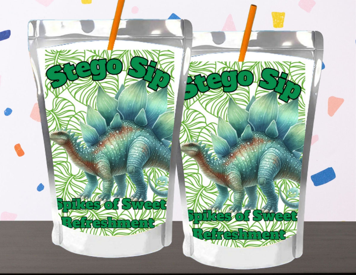 Dinosaur Capri Sun Label Printable