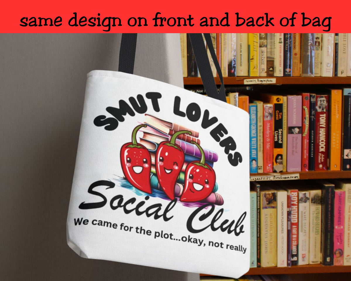 Smut Lovers Social Club Book Tote Bag