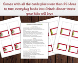 Grinch Table Place Card Printable with Canva Template