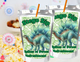Dinosaur Capri Sun Label Printable