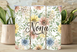 Nona Floral Tumbler – Grandma Nona 20oz Skinny Design   *898