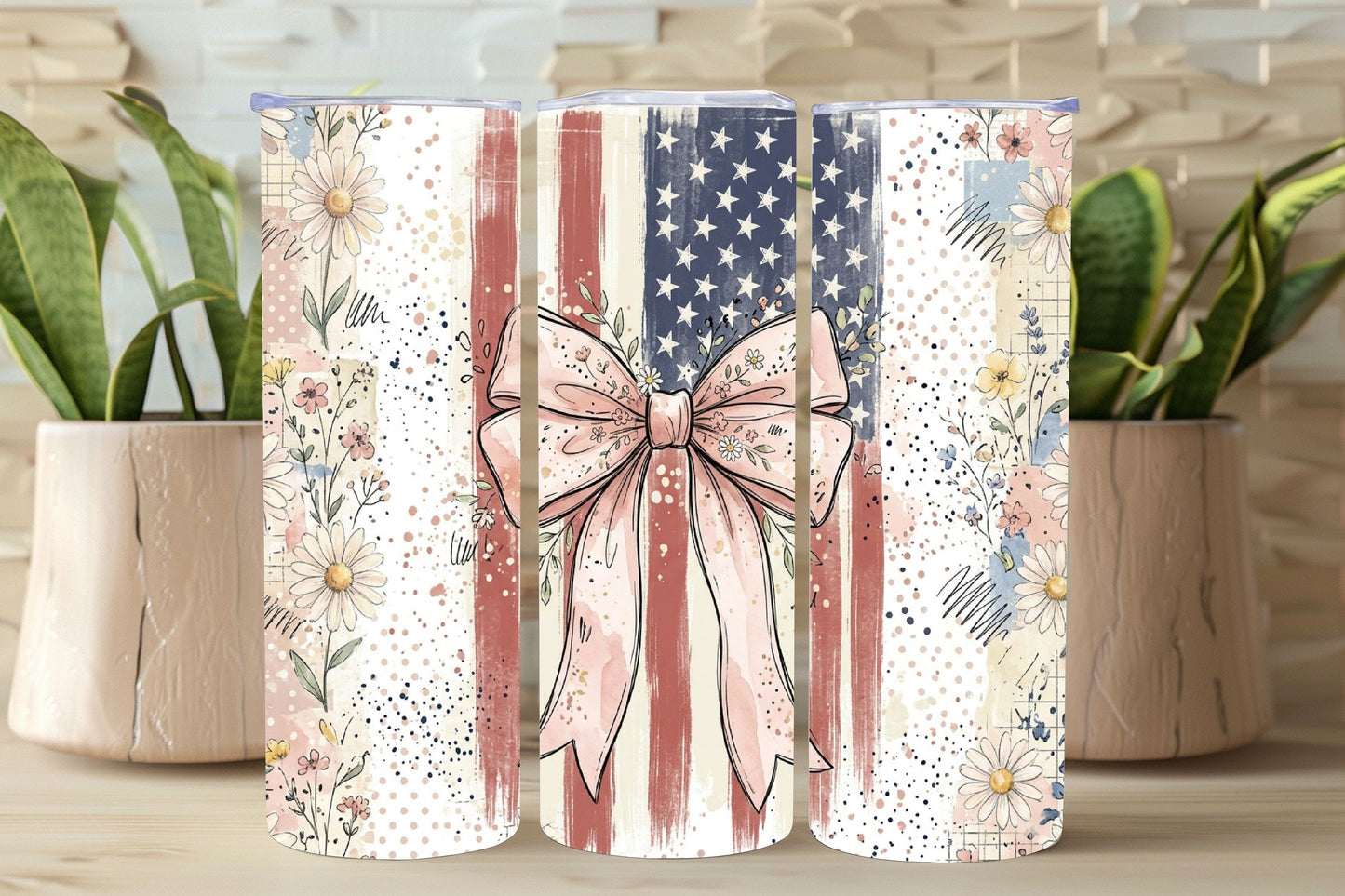 Coquette 4th of July Tumbler    *1014