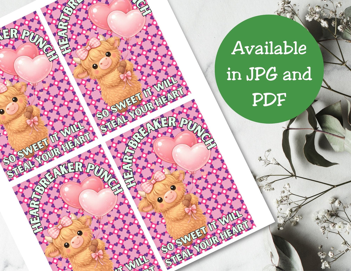 Heartbreaker Punch Capri Sun Label Printable