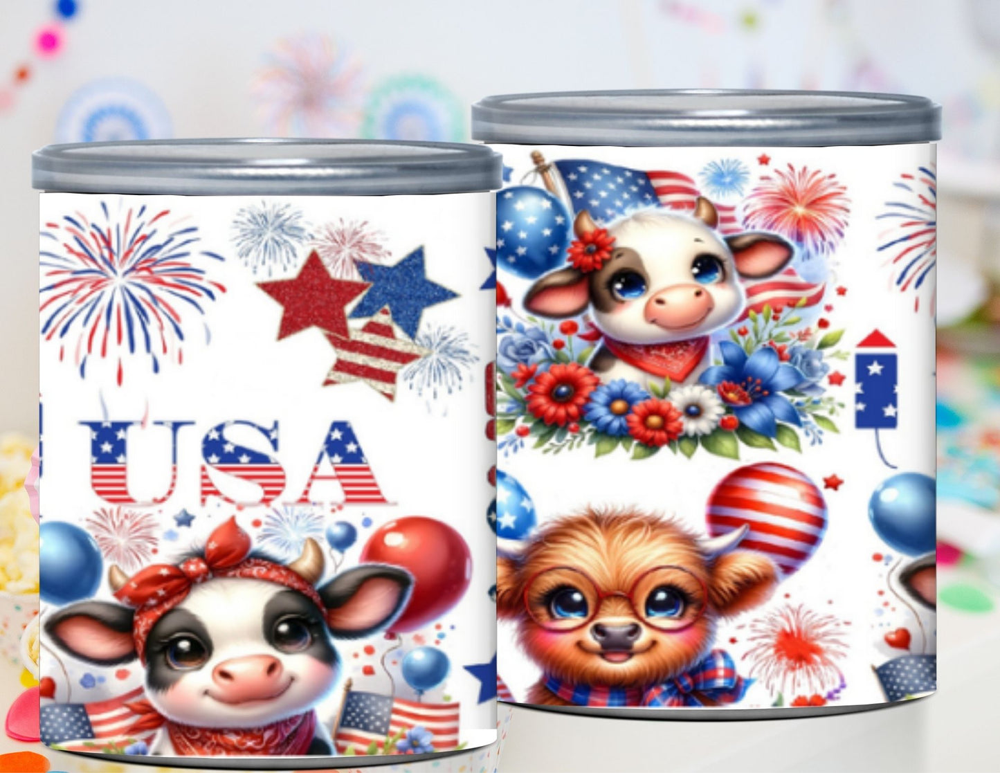 USA 250 Pringles Can Labels – 4th of July Party Favor Printable
