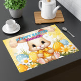 Personalized Yellow Easter Bunny Easter Placemat