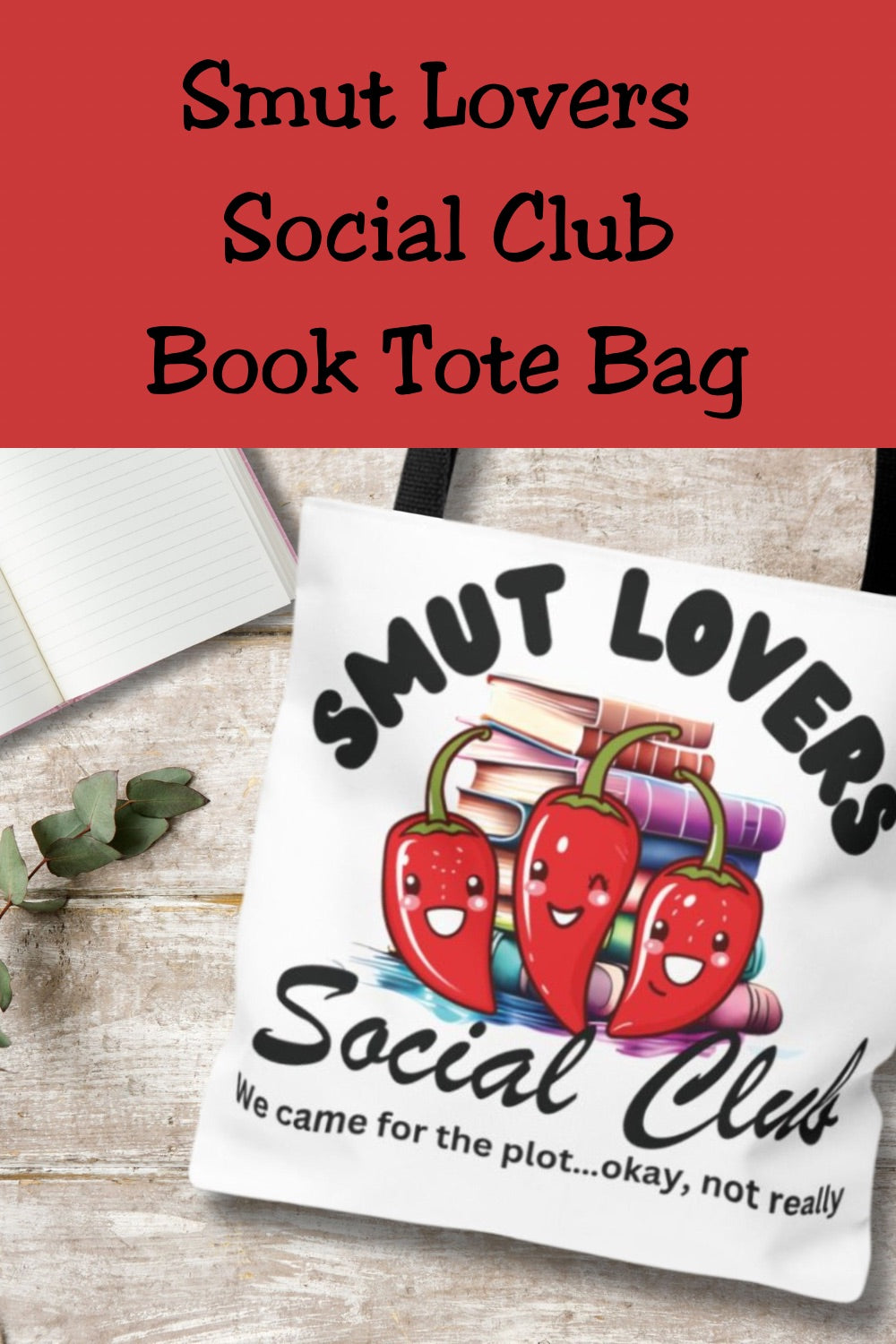 🔥 **Spicy books need a spicy tote!** Carry your favorite steamy reads in style with this **"Smut Lovers Social Club"** tote. 📚🌶️ Perfect for book club nights, library trips, or everyday bookish adventures! 💕 **Durable, spacious, and a must-have for romance readers!**  

📌 **Save for your next bookish haul!** #BookishTote #RomanceReads #SpicyBooks #BookClubEssentials