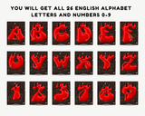 Red Devil Halloween Pennant Banner Printable