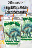 Dinosaur Capri Sun Label Printable