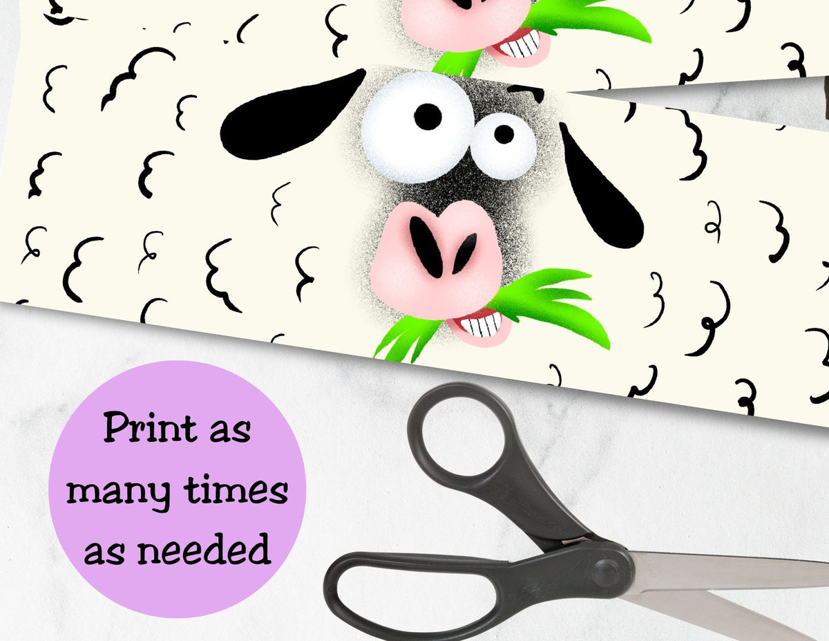 Farm Animal Pringles Labels – Canva Editable Template