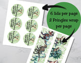 Dinosaur Pringles Can Label Printable – Kids Birthday Party Favor