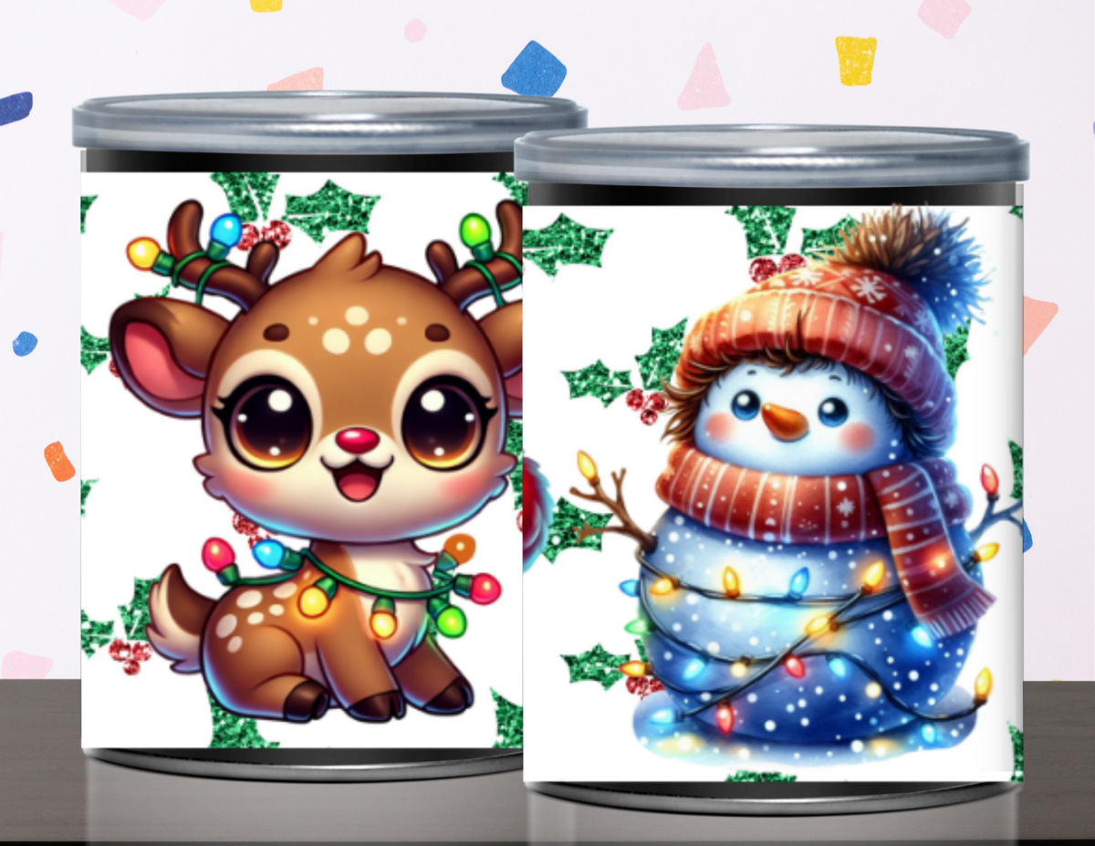 Christmas Pringles Can Label Printable – Holiday Party Favor