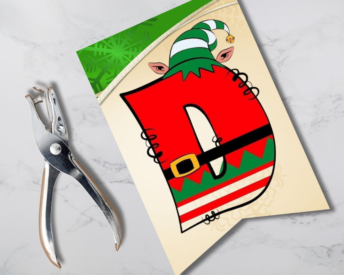 Christmas Elf Pennant Banner Printable Canva Template