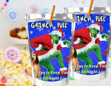 Grinch Fuel Capri Sun Printable Drink Label