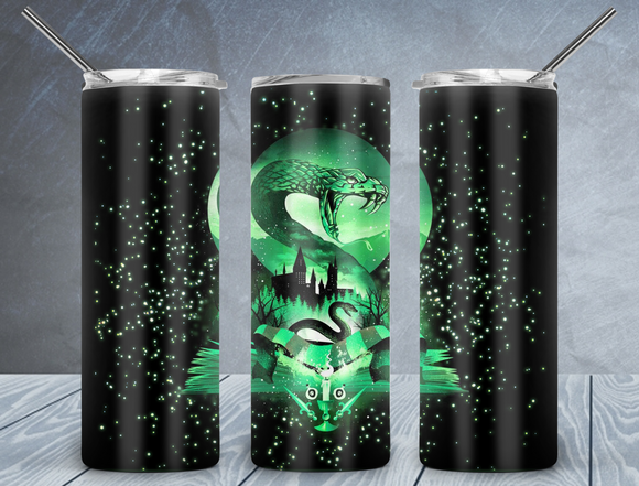 Slytherin Night Harry Potter Tumbler  *174