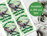 Dinosaur Capri Sun Label Printable