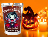 Vampire Blood Capri Sun Label Printable