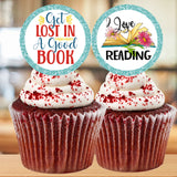 Book Lover Cupcake Topper Printable