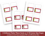Grinch Table Place Card Printable with Canva Template