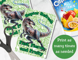 Dinosaur Capri Sun Label Printable
