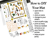 Construction Birthday Placemat – Printable Party Activity