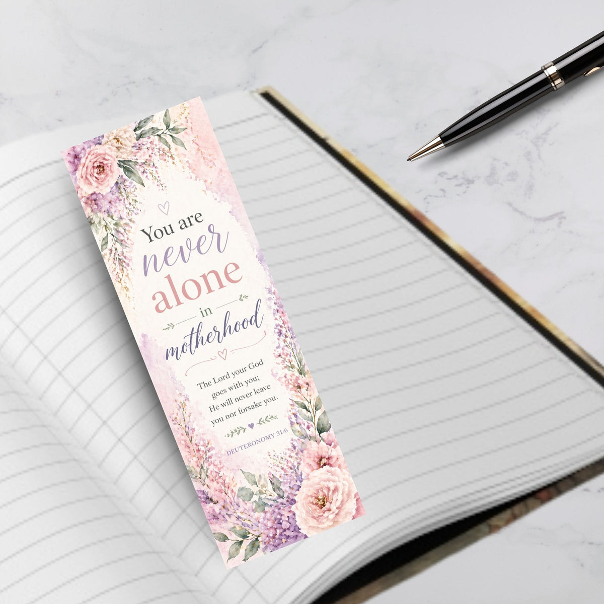Christian Motherhood Bookmark Set – Printable Bible Verse Bookmarks for Moms (Set of 5)