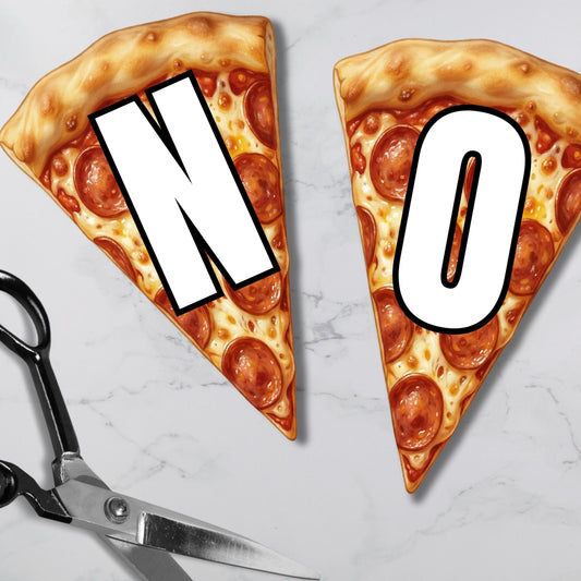 Pizza Slice Pennant Banner Printable + Canva Template