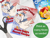 Patriotic Punch Capri Sun Labels Printable