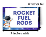 Outer Space Food Tent Cards Printable