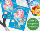 Mermaid Lagoon Punch Capri Sun Label Printable