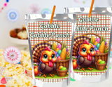 Gobble Gobble Punch Thanksgiving Capri Sun Label Printable