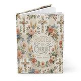 Rooted in Christ Prayer Journal, Christian Floral Faith Notebook for Women, Scripture Reflection and Daily Devotional Journal