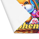 Personalized Easter Bunny Placemat, 1pc, custom kids placemat, cute spring bunny dinning table decor kitchen decoration
