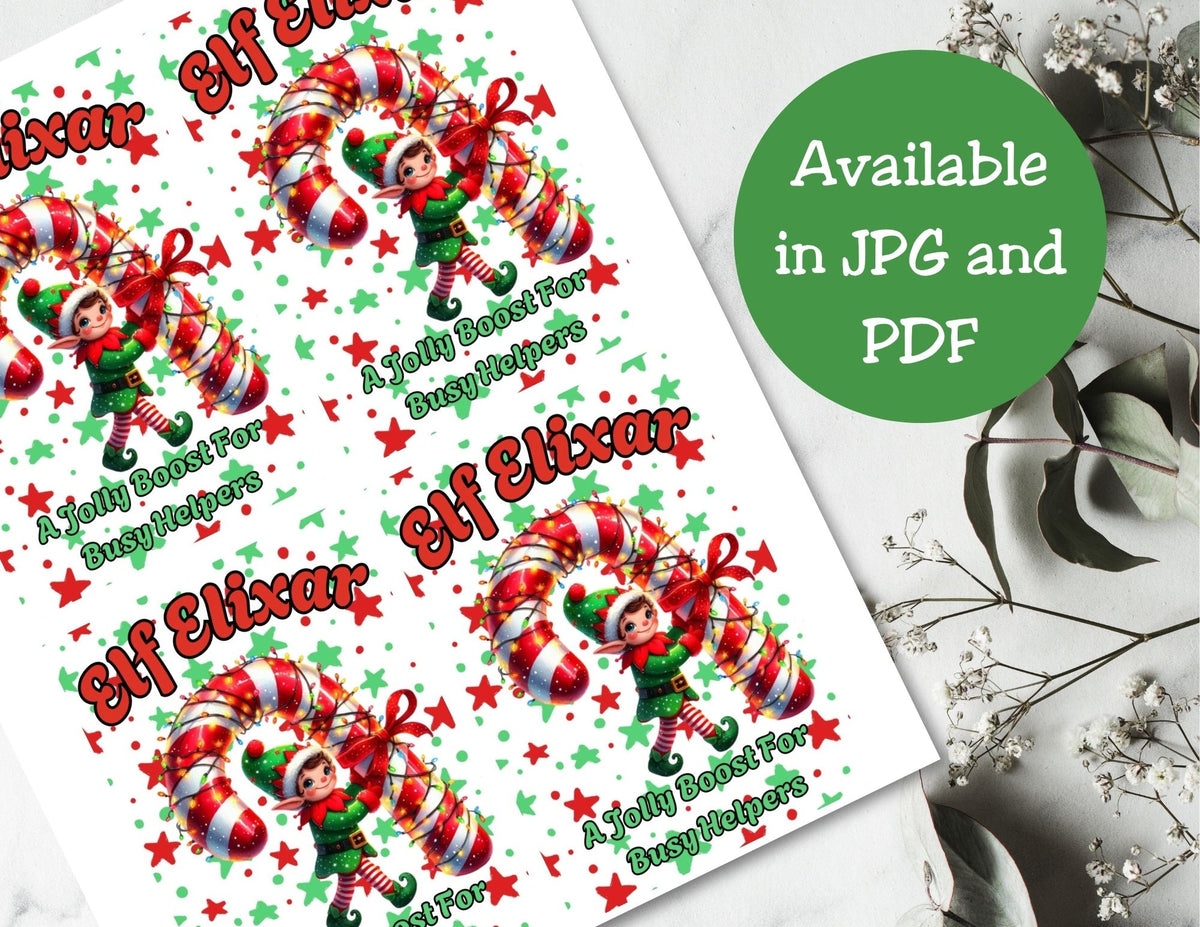 Elf Elixar Printable Capri Sun Label