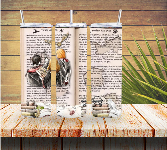 The Boy Who Lived Harry Potter 20 ounce Stainless Steel Tumbler  *556