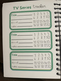 Movie Series Journal Television Show Tracker Premium Entertainment Planner Binge Watching Guide Episode Recording System Complete Documentation Tool Series Organization Notebook Fan Collection Manager Color Choice Available Gift Package Set