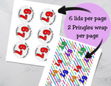 6 & 7 Valentine Pringles Labels – We Go Together Like 6 and 7 Printable Kids Valentine Snack Wrap