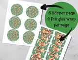 Gingerbread Pringles Can Label Printable – Kids Christmas Party Favor