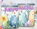 Easter Pringles Can Label & Lid, Watercolor Easter Egg Snack Wrap Printable