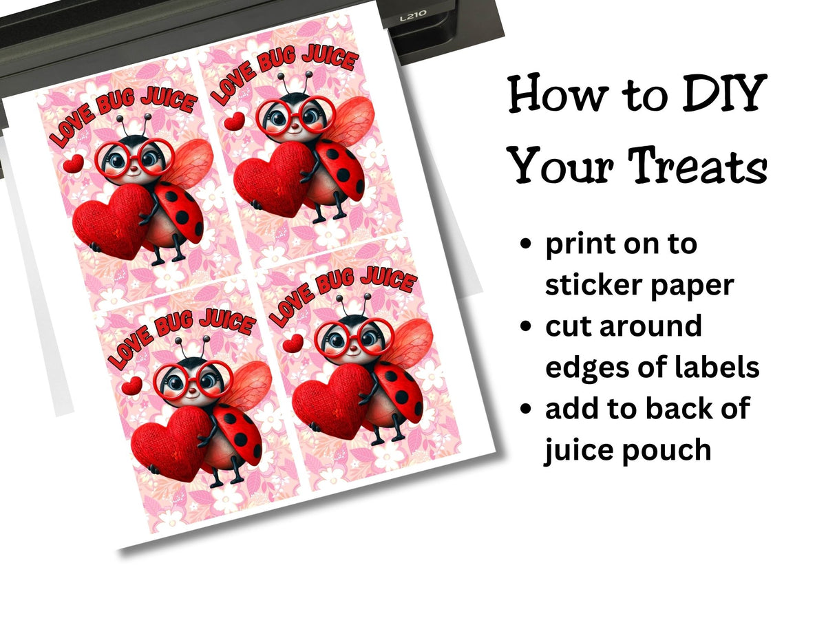 Love Bug Juice Capri Sun Label Printable