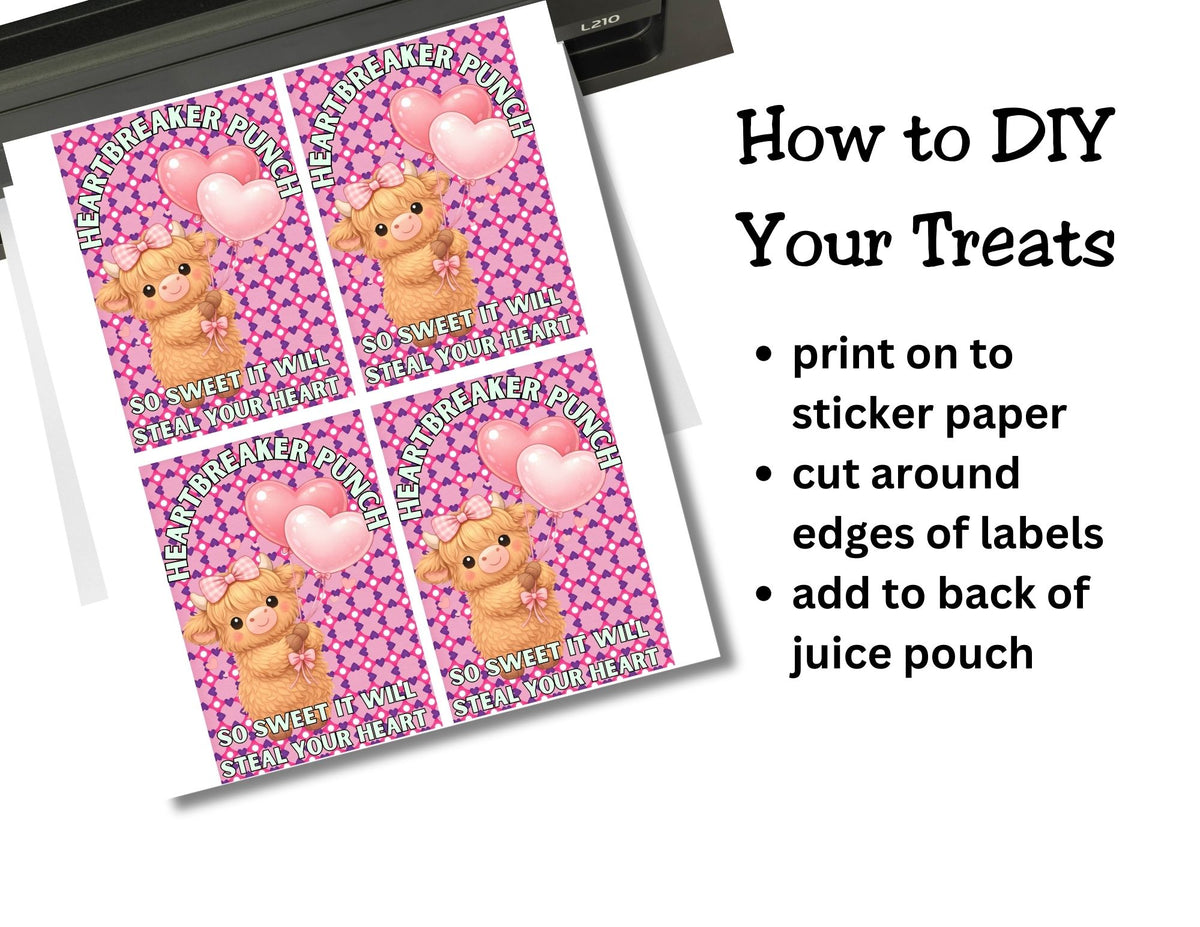 Heartbreaker Punch Capri Sun Label Printable